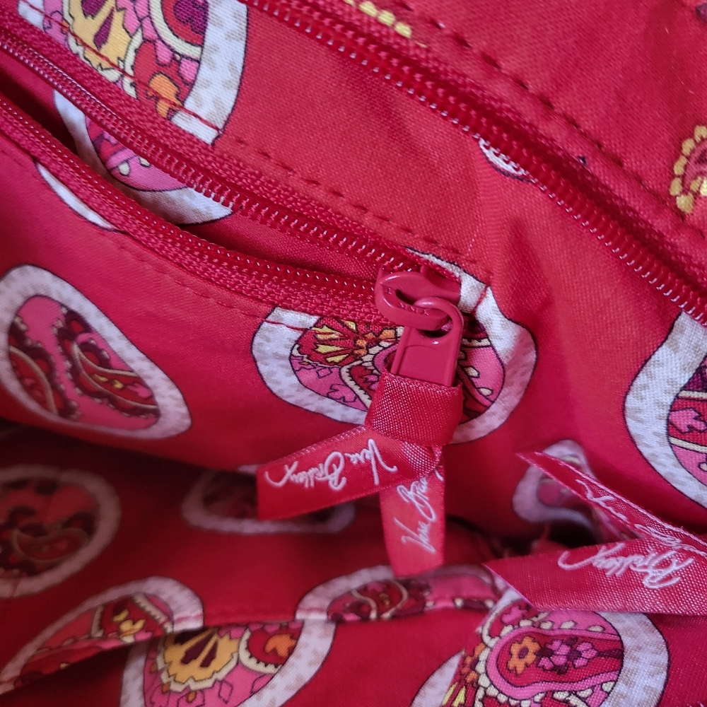 Vera Bradley Sweetheart Shoulder Bag in the Rosy Posies pattern. - Picture 6 of 14